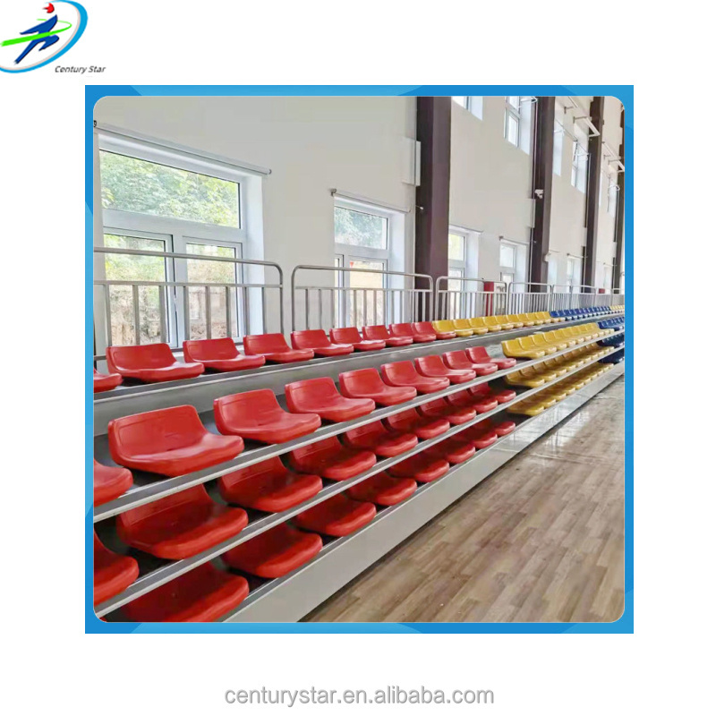 Basketball Court Bleachers Bleacher Chairs Stadium Seats Outdoor Folding Stadium Adjustable Bleacher Seats