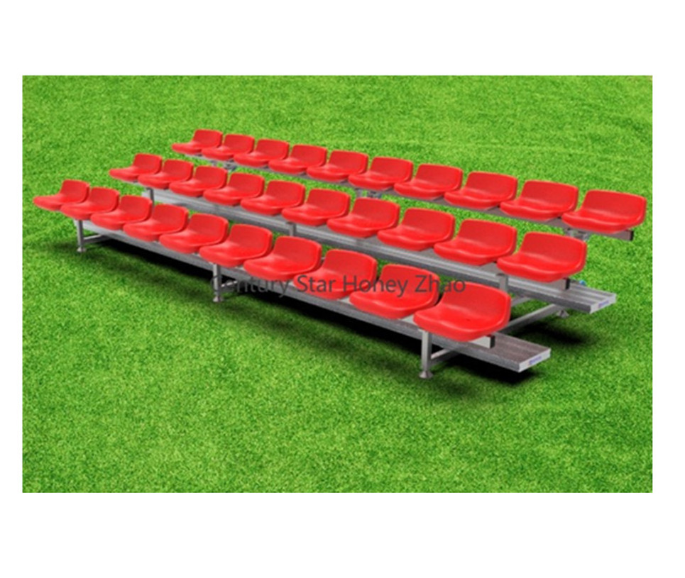 Low Rise Aluminum Tribuna Metal Structure Bleachers Match Football Stadium Seats Steel Grandstands for Sale