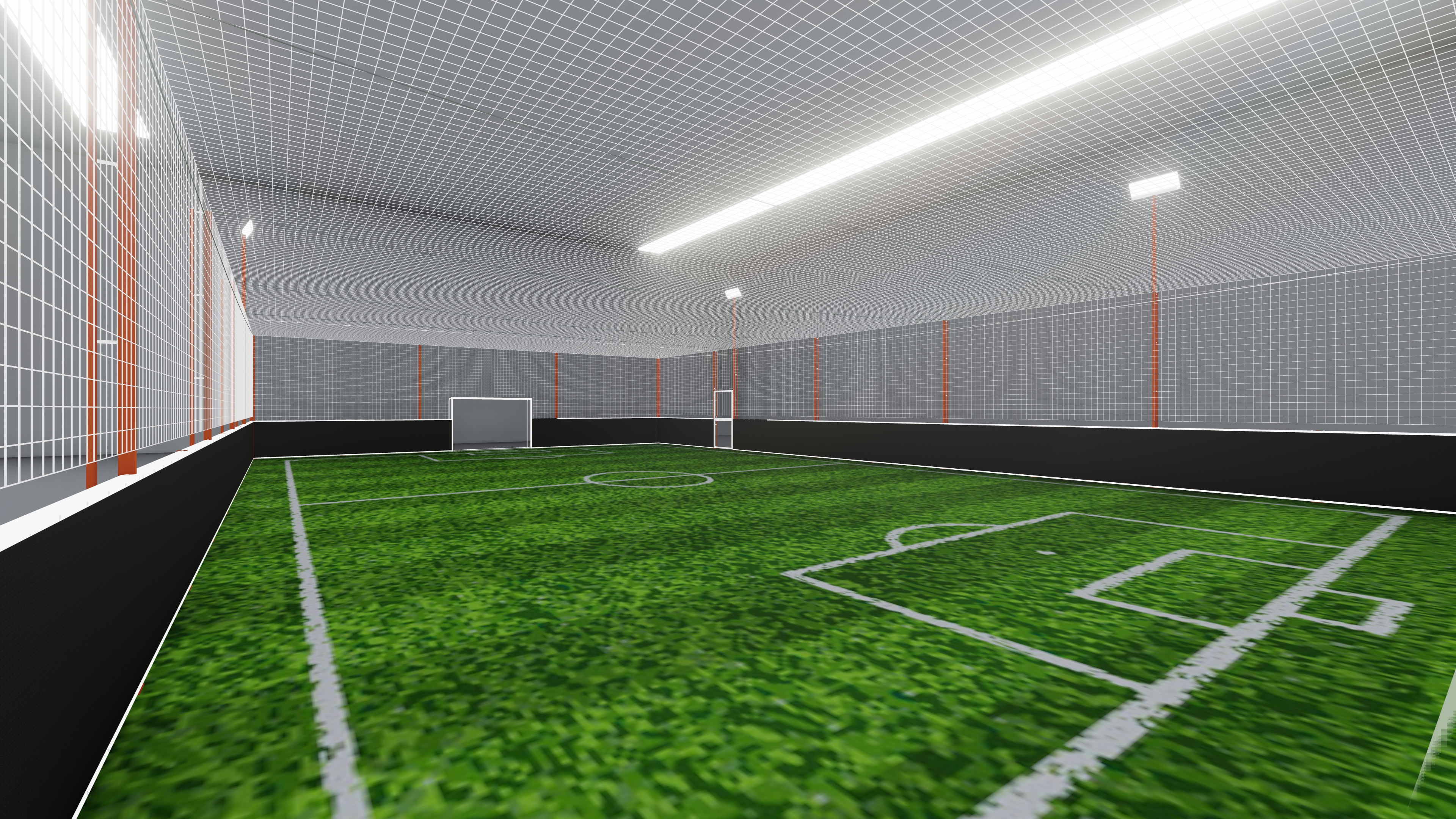 Indoor Soccer Cage Football Court Indoor Football Cage