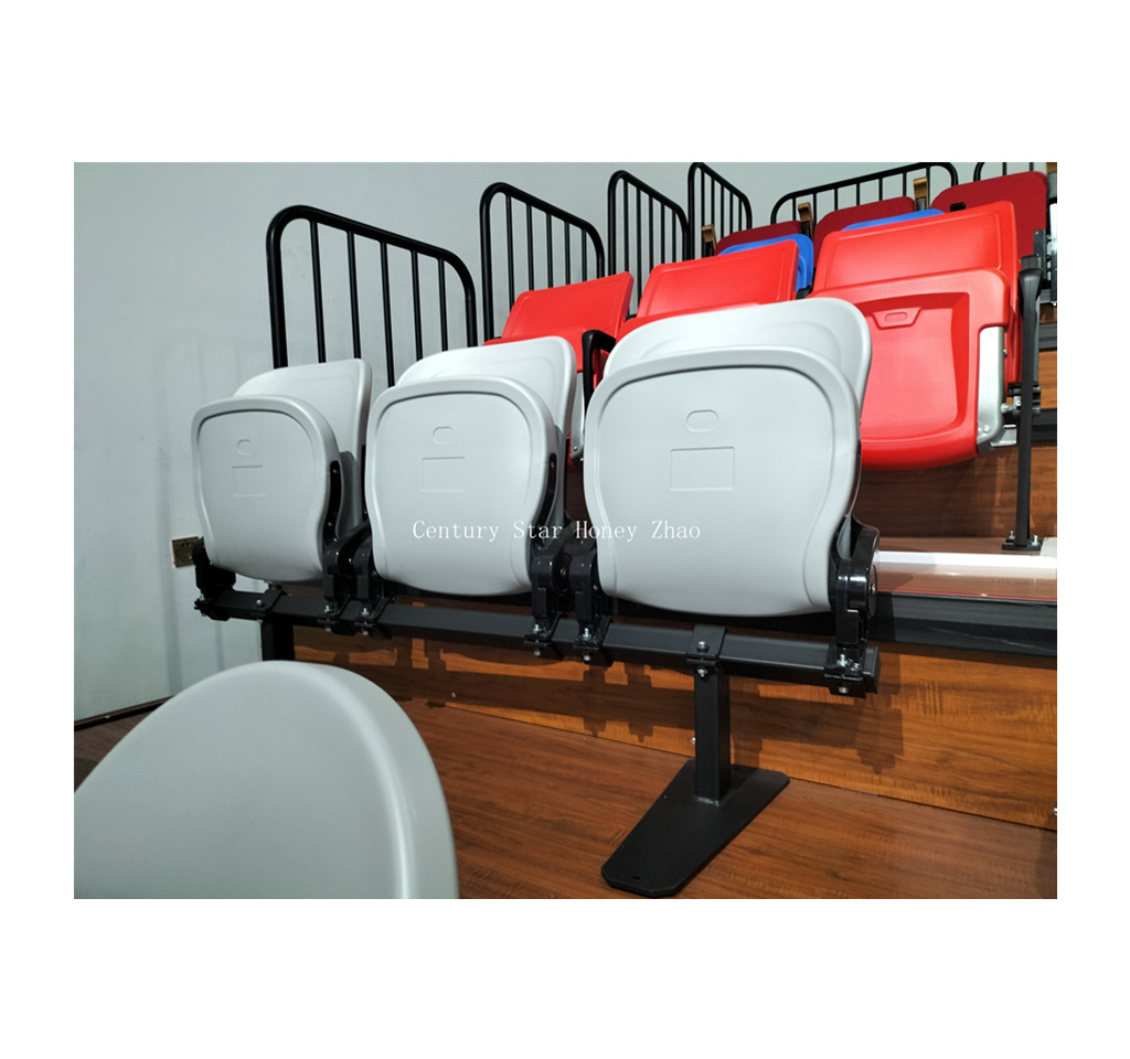 4 rows 20 seating folding stadium seats bleachers soft grandstand chairs