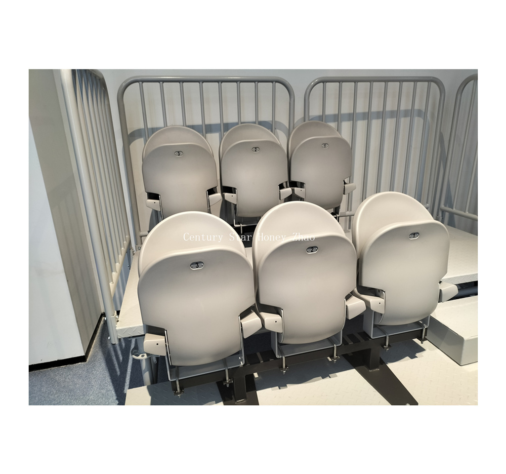 4 rows 20 seating folding stadium seats bleachers soft grandstand chairs