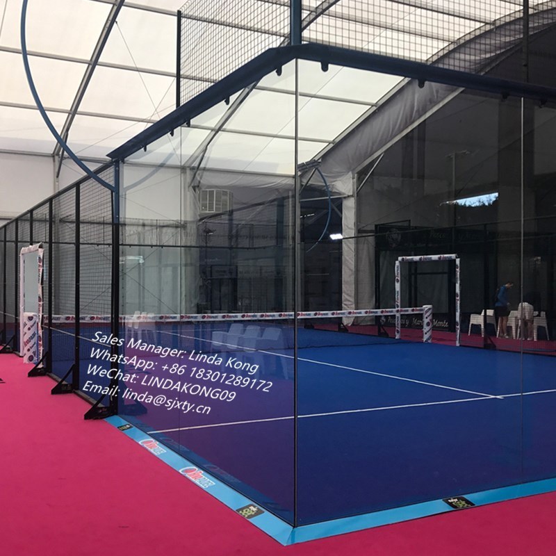 China Factory  Super panoramic Padel Tennis Court for indoor or outdoor Full  Panoramic Paddle tennis sport