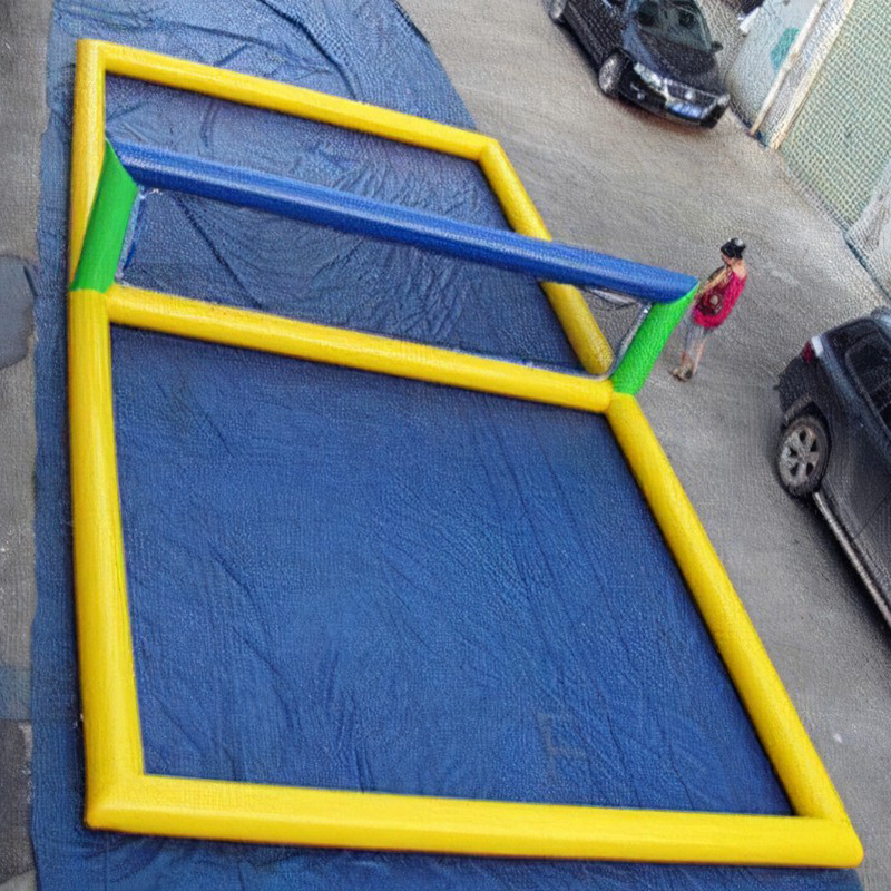 Hot Selling Inflatable Tennis Court Volleyball Pool Inflatable Water Volleyball Court PVC Shandong Shoes Unisex Bounce House