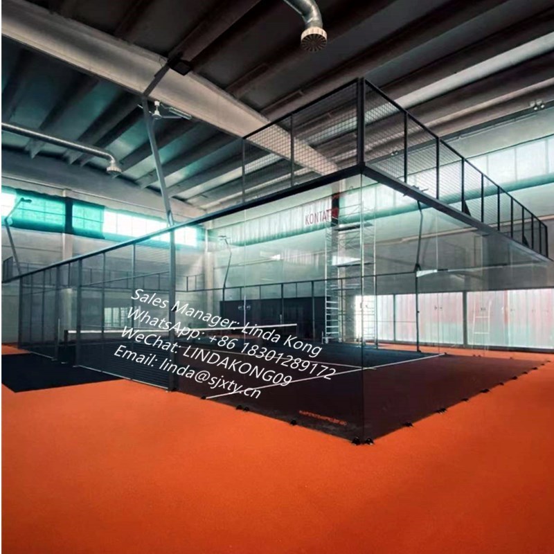 China Factory  Super panoramic Padel Tennis Court for indoor or outdoor Full  Panoramic Paddle tennis sport