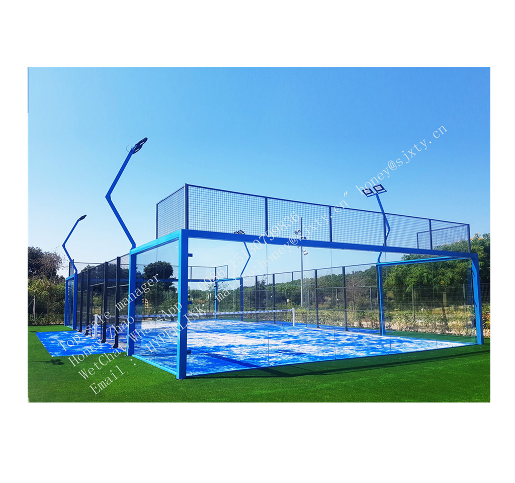 China Suppliers Led Light Indoor/Outdoor Paddle Tennis Court Artificial Grass For Sale