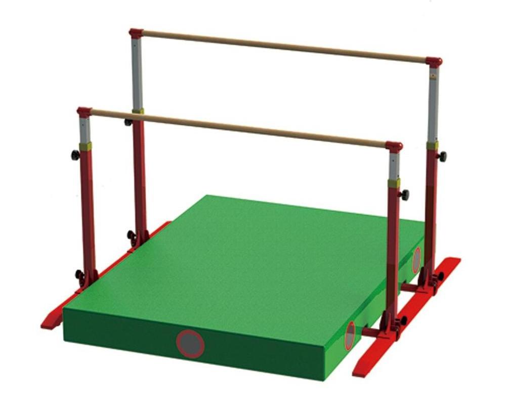 2019 hot sale indoor playground gymnastics uneven bars factory Horizontal bars with Mat for Children for sale