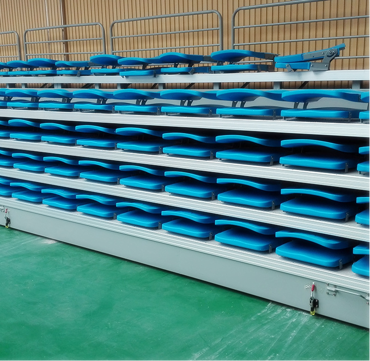 Outdoor Stadium  Flap Chair telescopic bleachers metal movable grandstand Seat  for basketball stadium