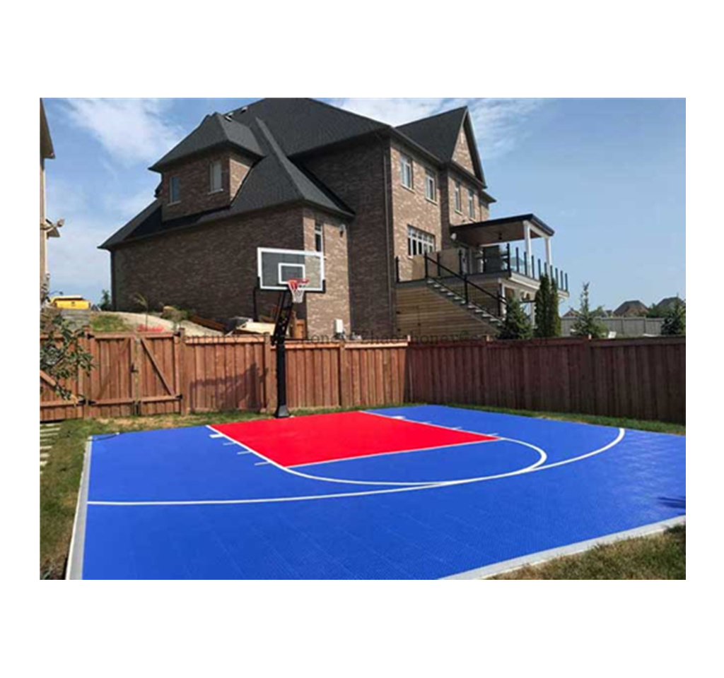 Anti UV polypropylene floor plastic tile for sports field removable basketball court