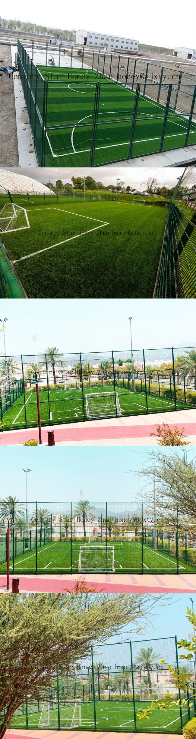 Artificial Football Turf Synthetic grass for sport courts flooring/soccer filed