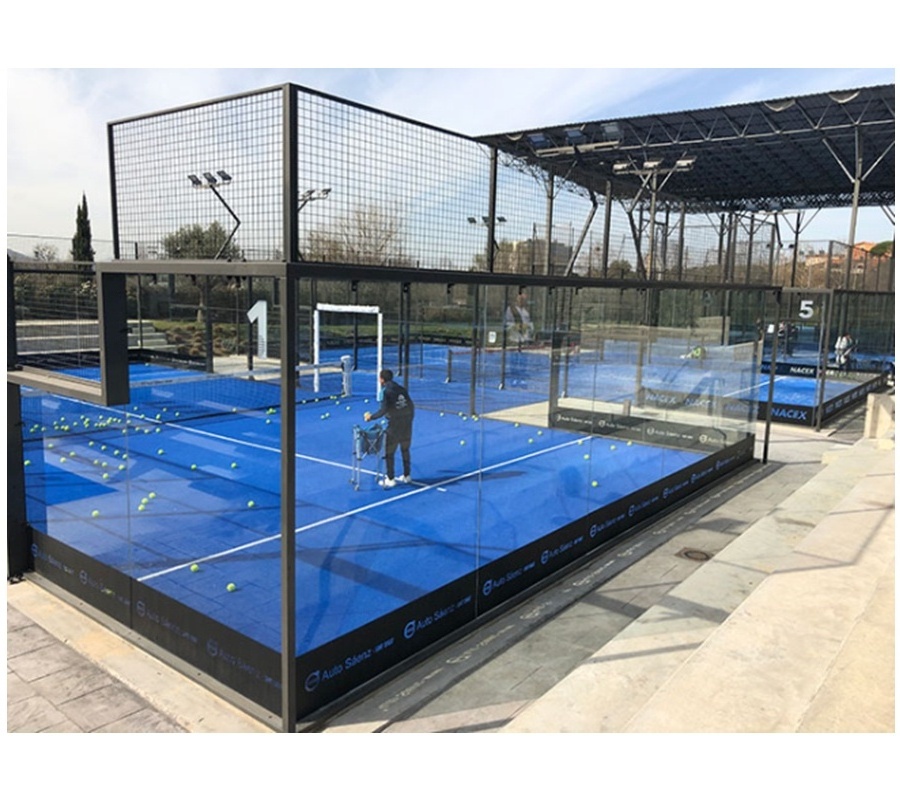 Panorama/Classic Padel Tennis Court portable padel court With Other Accessories