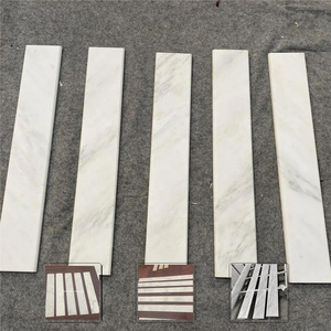 Centurymosaic Wholesale Statuary White Double Beveled Edge Marble Door Threshold Stone Price for Shower