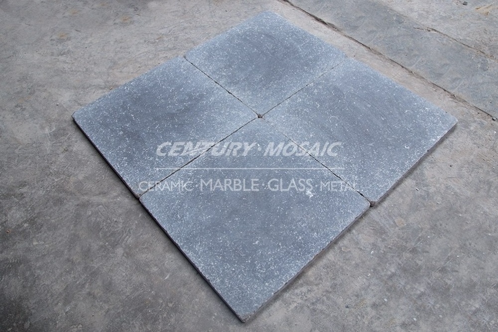 Centurymosaic 24x24 Inch Blue Limestone Honed And Tumbled Tile