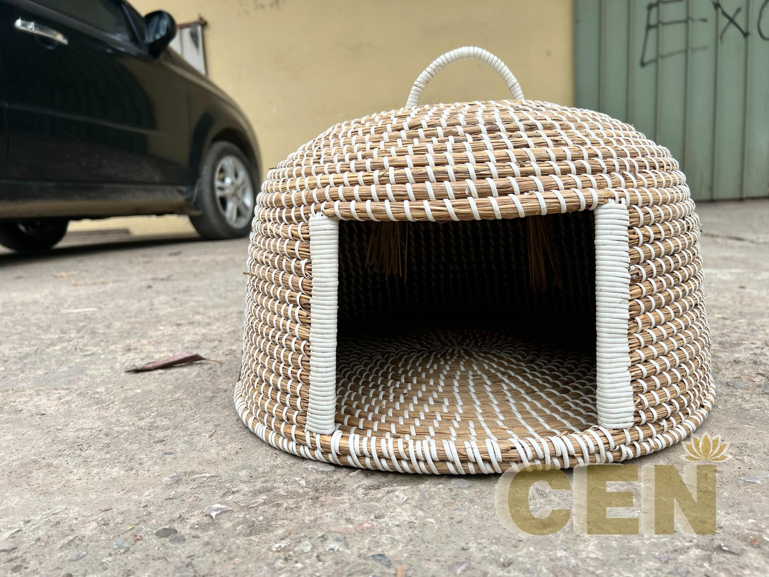 Pet House Bed Cat Rattan Eco Material Cat Bed Made in Vietnam