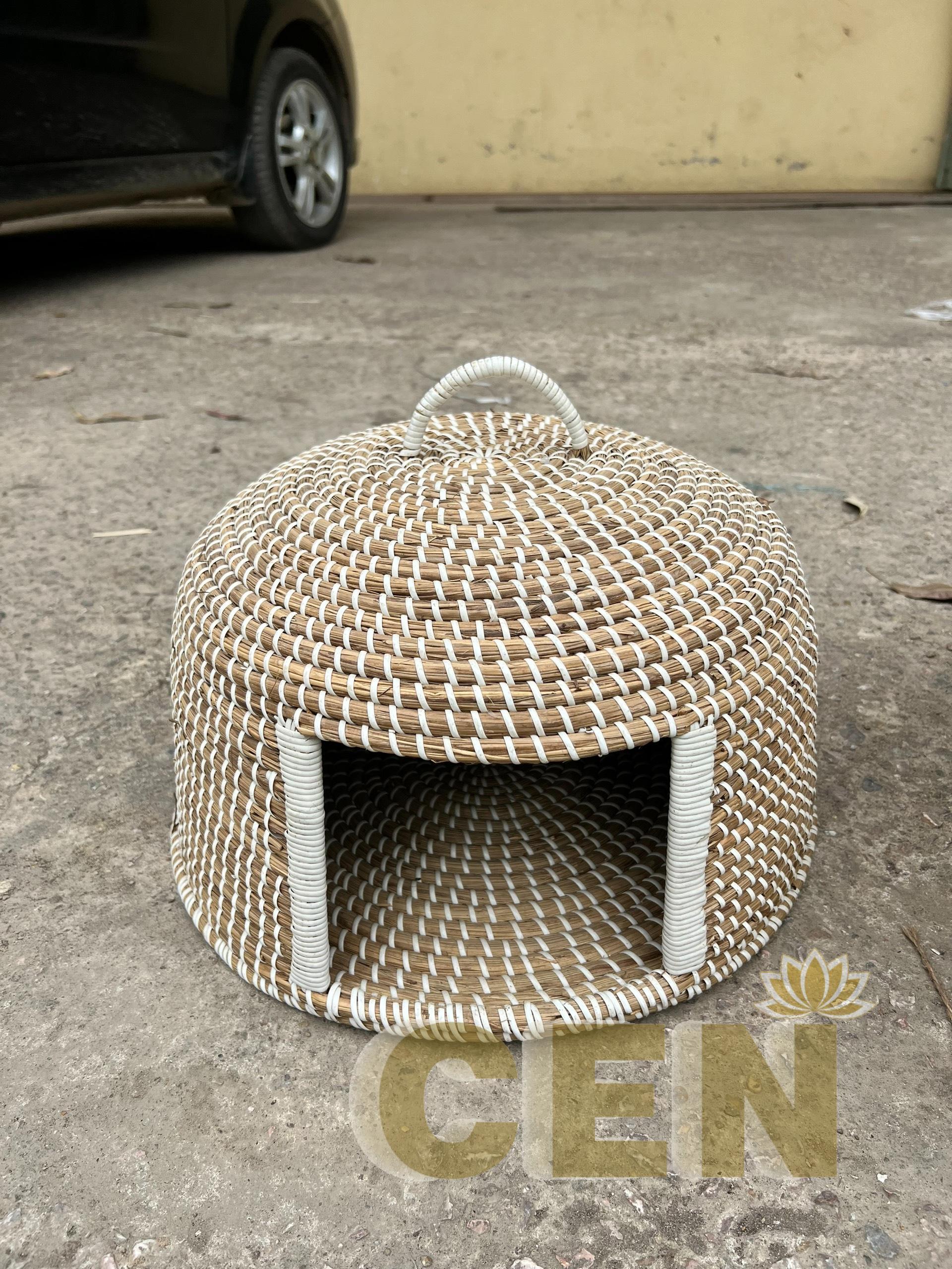 Pet House Bed Cat Rattan Eco Material Cat Bed Made in Vietnam