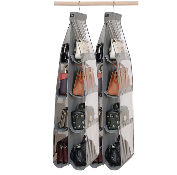 Dust Proof Storage Holder Bag Wardrobe Closet Organizer Hanging Handbag Organizer