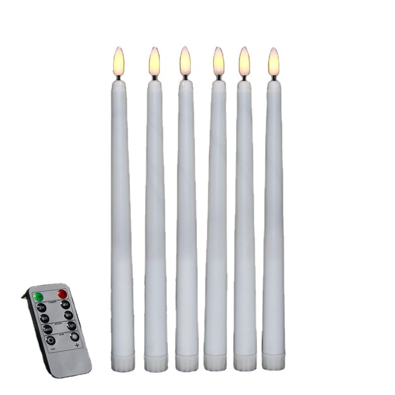 12PCS Floating Candles with Remote Control Battery Operated Hanging Flameless Taper LED candle for Halloween decor