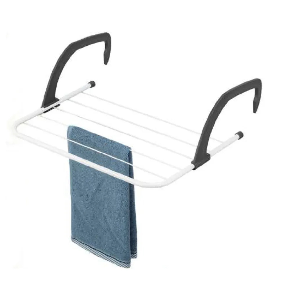 Clothes Hanger Balcony Retractable Folding Clothes Drying Rack for Indoor Outdoor Use, Hanging drying rack, White clothes dryer