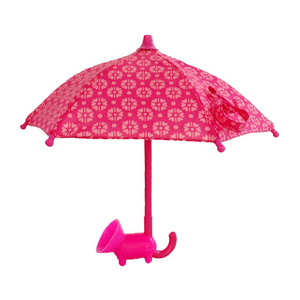 Customize Unique Mini Toy Phone Umbrella With Phone Holder Mini Umbrella For Phone