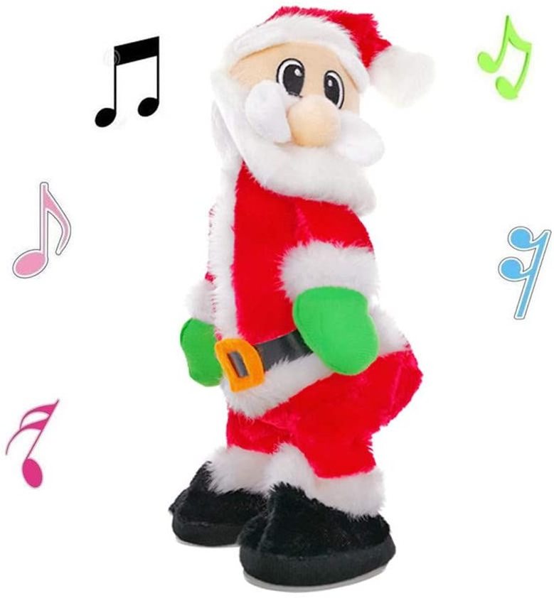 Custom Toy, Christmas Musical Doll Dancing and Singing Christmas Plush Swing