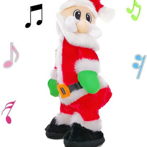 Custom Toy, Christmas Musical Doll Dancing and Singing Christmas Plush Swing