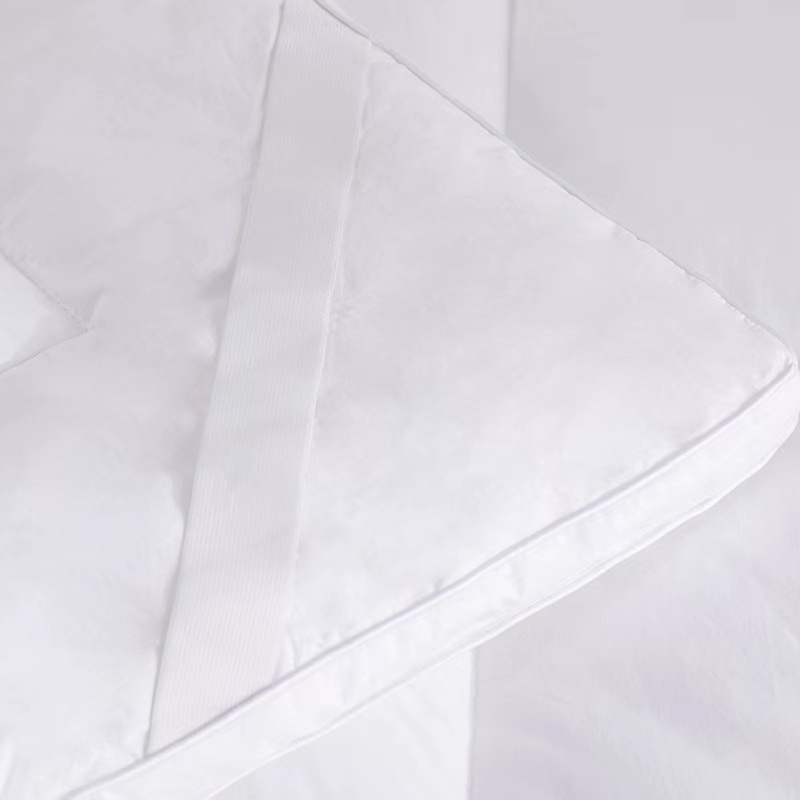 White Goose Topper Feather and Down Baffle Box Feather Bed Mattress Cover Top Hotel Mattress Topper