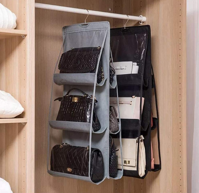 Dust Proof Storage Holder Bag Wardrobe Closet Organizer Hanging Handbag Organizer