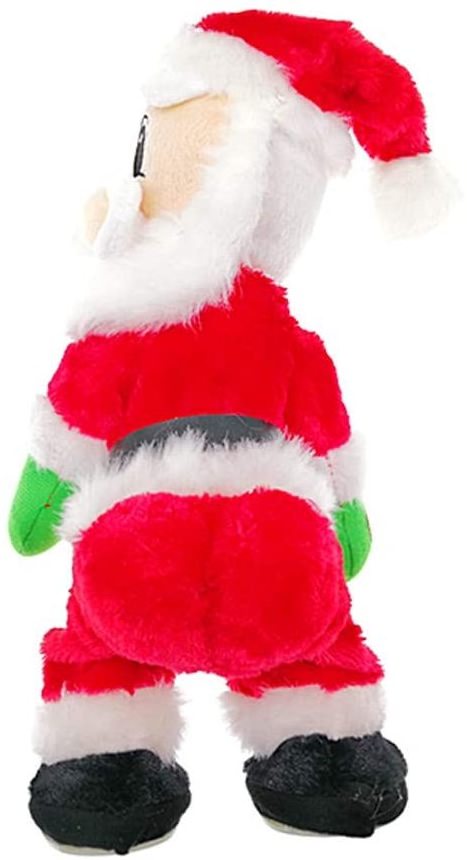 Custom Toy, Christmas Musical Doll Dancing and Singing Christmas Plush Swing