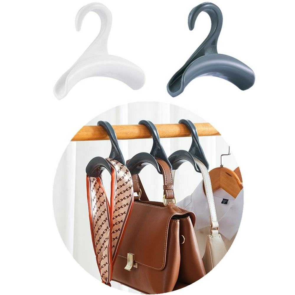 Factory direct selling plastic hook purse hanger for bag tie and belt