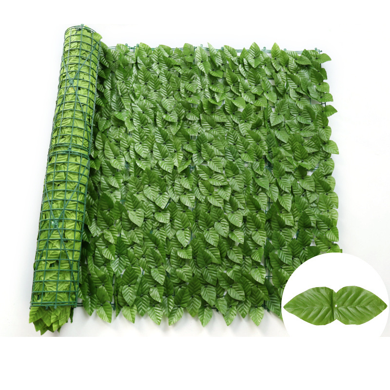 Artificial backyard fence Garden Green Wall Fence Panel Faux Ivy Vine Leaf Outdoor Decor