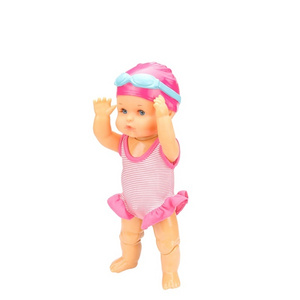 2020 hot selling summer interactive toy 13 inch realistic baby swimming doll with movable joints