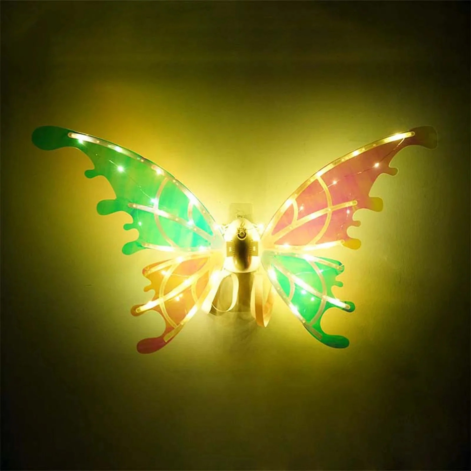 Light Up Moving Butterfly Wings with LED Lights and Music Fairy Costume Light up Wings for Girl