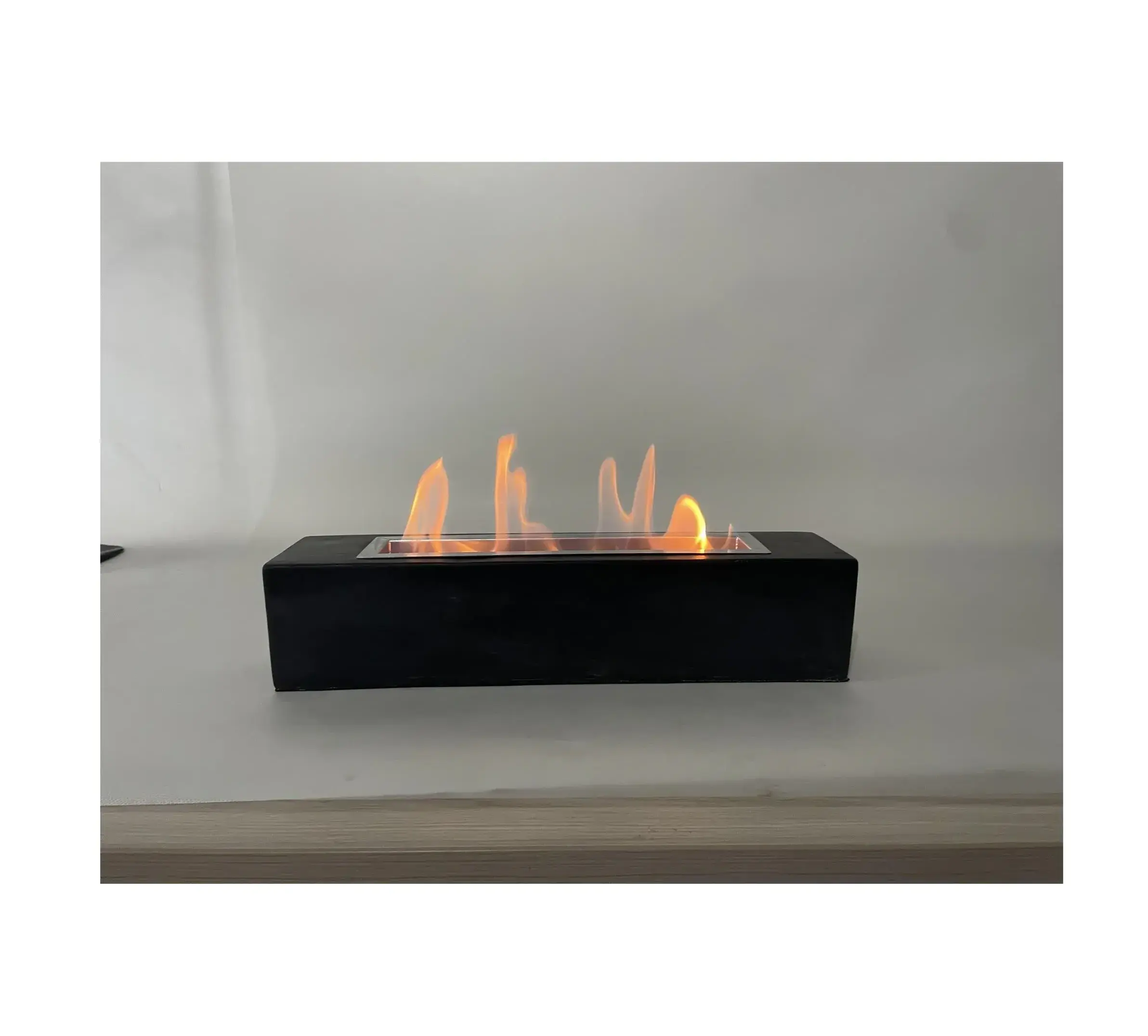 Hot Seller Rectangle Tabletop Concrete Fire Pits Fireplace Portable Fire Pit for Indoor and Outdoor