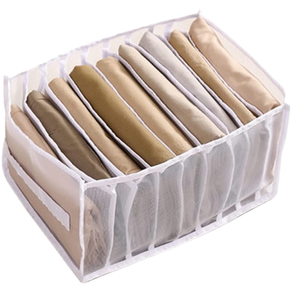 Portable Mesh Storage Grid Washable Closet Mesh Storage Drawer For Jeans And Underwear