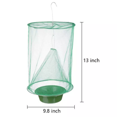 Flytrap effective control pest fly trap outdoor reusable hanging fly trap net catcher for agriculture