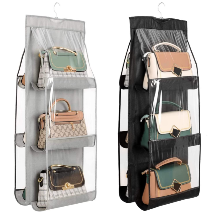 Dust Proof Storage Holder Bag Wardrobe Closet Organizer Hanging Handbag Organizer