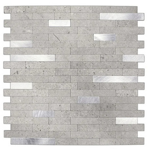 USA New Trend Peel and Stick Faux Stone No Grout Backsplash Tile for Kitchen