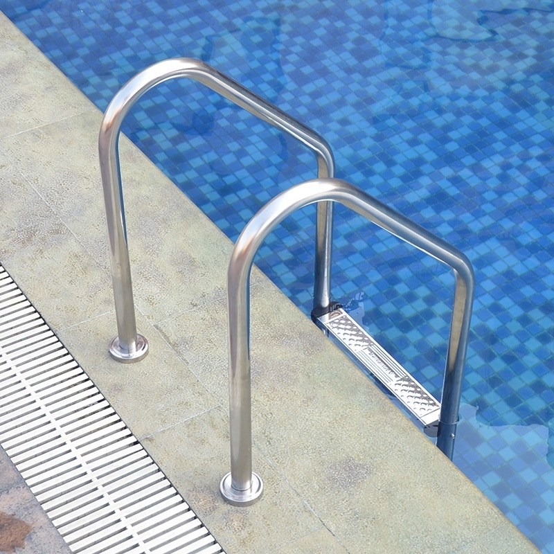 304 stainless steel swimming pool ladder 5 step heavy duty pool handrail ladder swimming pool equipment