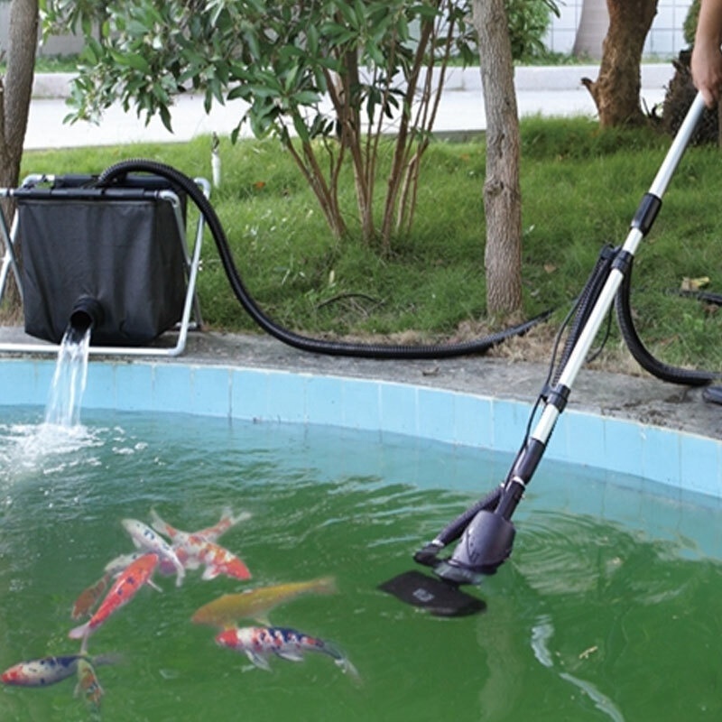 Fish poop suction cleaner pool bottom suction machine underwater koi pond vacuum cleaner