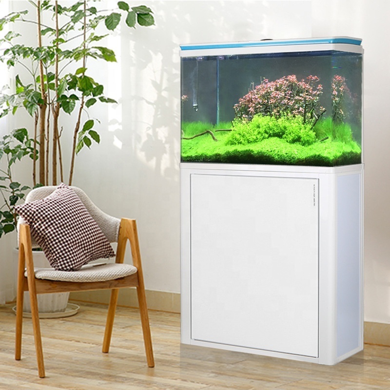 Living room large fish tank bottom filter ecological goldfish bowl glass medium filter tank