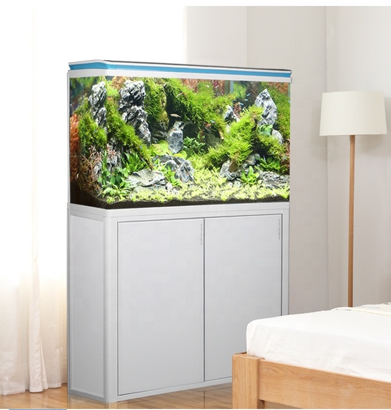 Living room large fish tank bottom filter ecological goldfish bowl glass medium filter tank