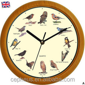 10Inch Quartz Christmas Musical Talking Wall Clock With Bird Sound