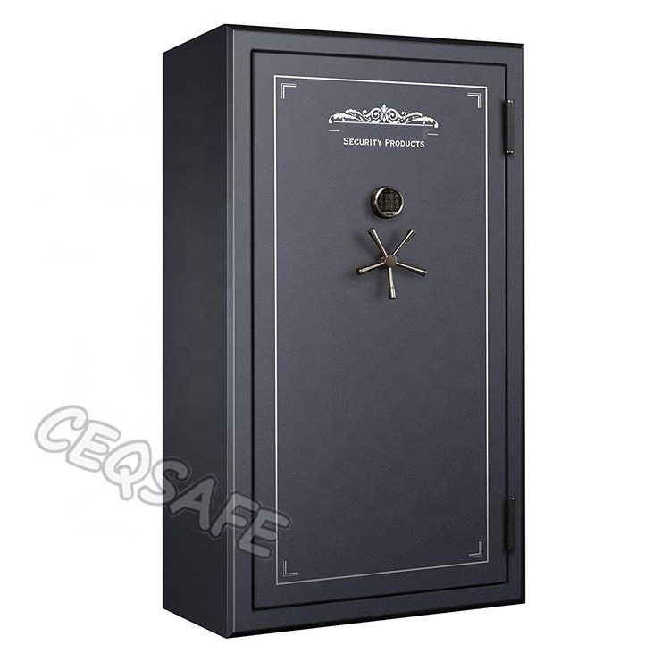 CEQSAFE Black Heavy Duty Fireproof Fire Resistant Welded Home Gun Safe Box