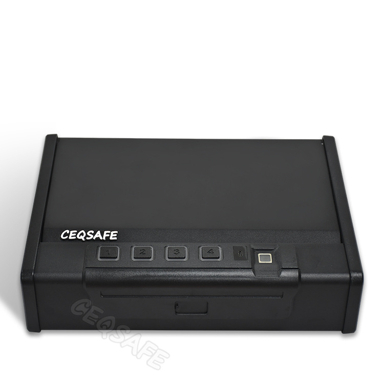 CEQSAFE Hot Selling Hand Gun Safe Small Biometric Fingerprint Lock Gun Safe