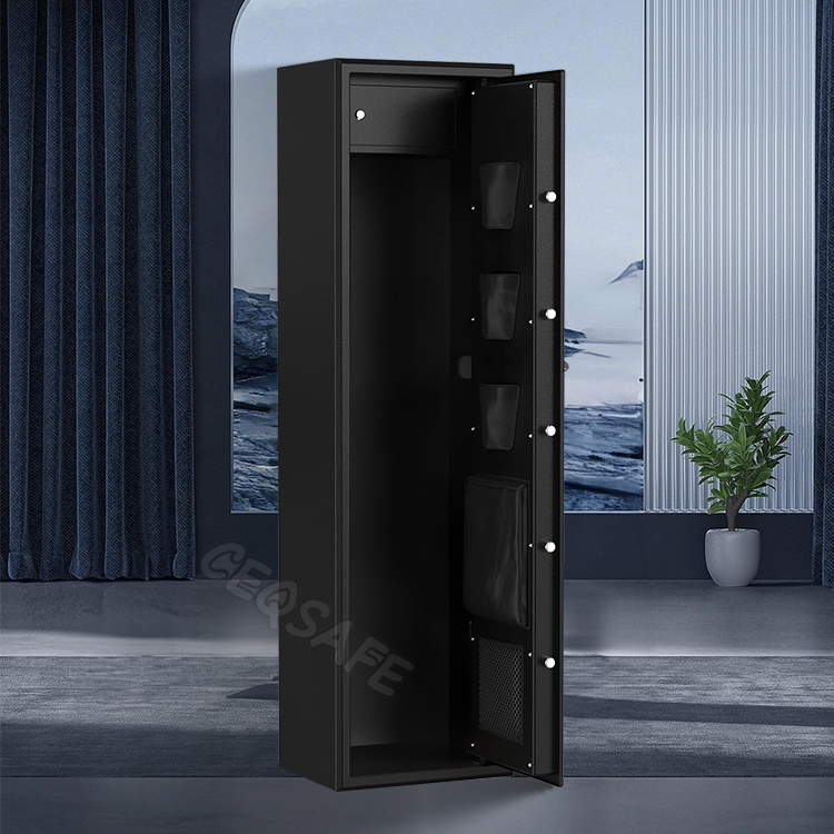 CEQSAFE High Quality Defense Weapons Metal large Gun Safe Hidden Gun Safe Box with Key Lock