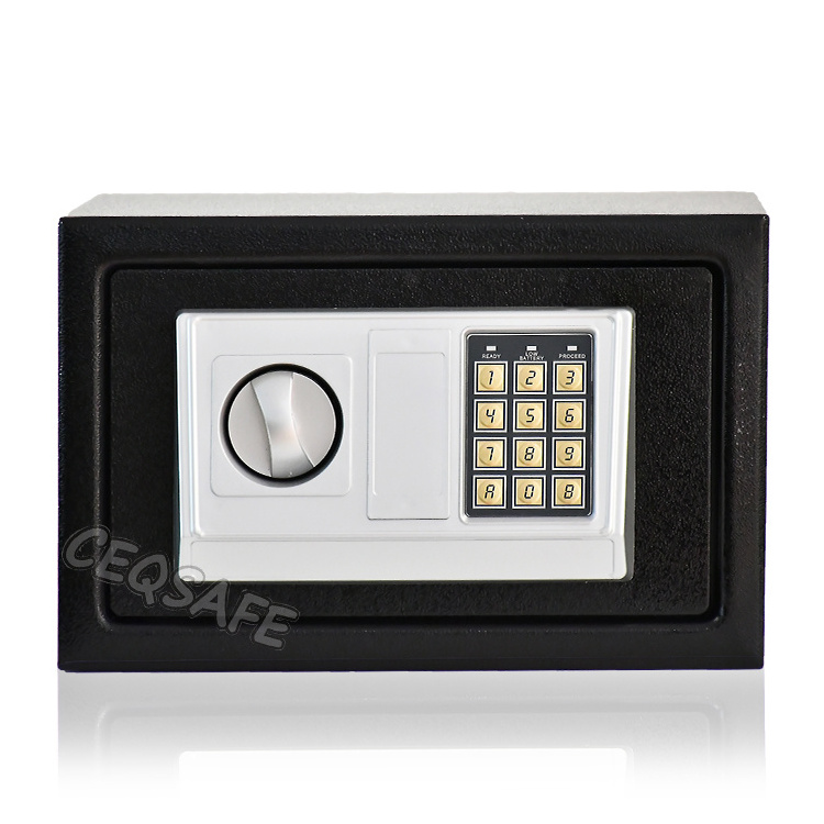 CEQSAFE Custom Mini Money Jewelry Digital Electronic Lock Safe Box Home Safe Box with Lock