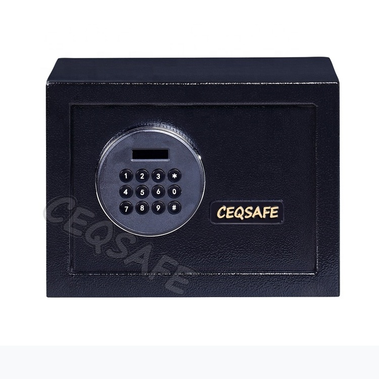 CEQSAFE Hotel Digital Fingerprint Smart Electronic Lock For Bank Box Home Time Safe Money Deposit Safety Kids Small Safe