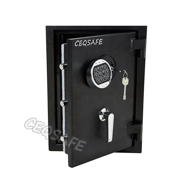 CEQSAFE China Key Type Fire Resistant Box 2 Hour Dual Control Fireproof Safe