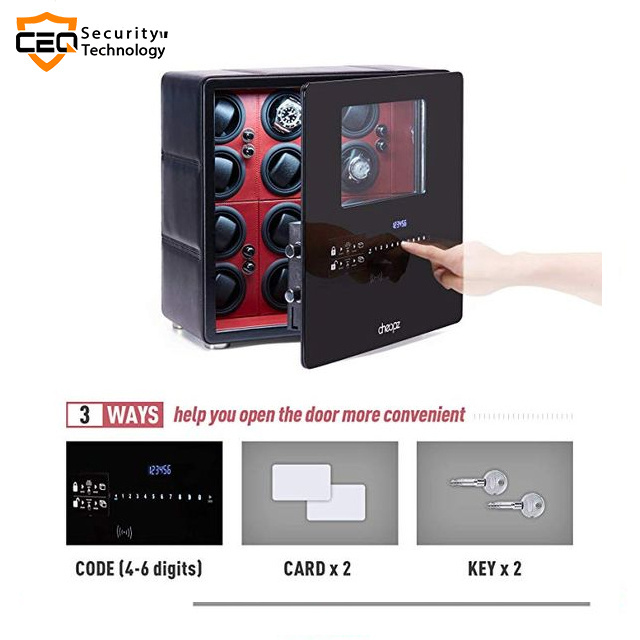 CEQSAFE Fashion Watch Box/Automatic Watch Winder/China Luxury Motor Watch Winder Parts With Leather