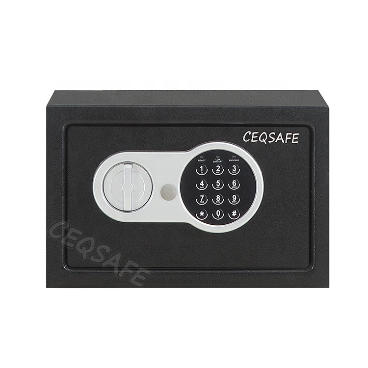 CEQSAFE Key Security Top Open Laptop Size Digital Password Electronic Smart Two Mini Room Deposit Small Safe Box