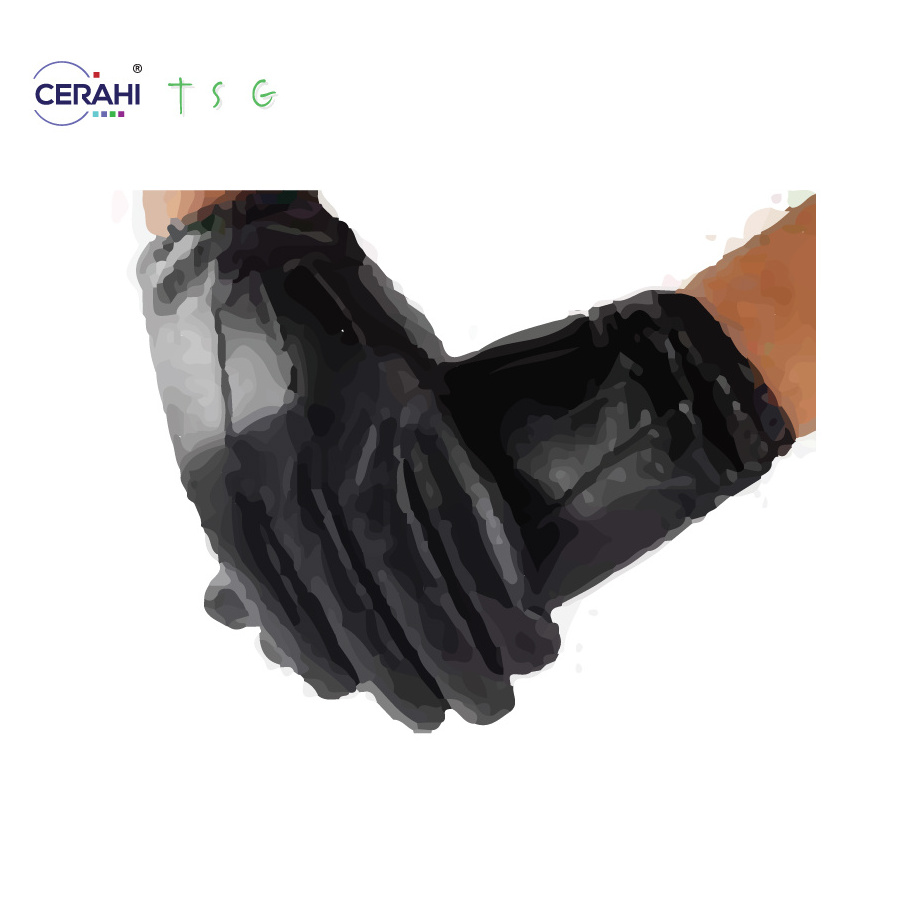 Hot selling Men hunting searching black cowhide leather driving gloves elasticized top quality leather sports gloves